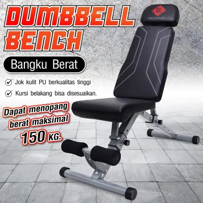 BG SPORT Dumbbell Bench Exercise Alat Olahraga Fitness Dumbbell Bench
