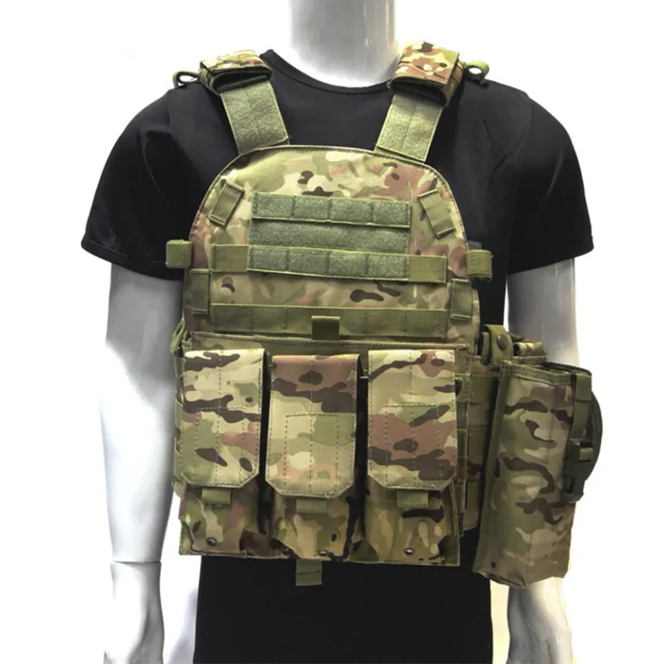 600D Oxford Hunting Vests Adjustable Cloth Body Armor Vest Lightweight Molle  Plate Carrier Vests Waterproof Outdoor Equipments