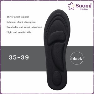 Shoe Insole 10D Memory Foam Sports Insoles Womens Anti-odor Breathable Cushioning Pain Relief High