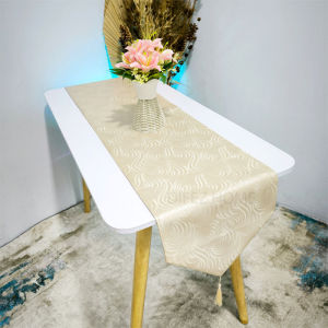 Taplak Meja Tamu Anti Air Table Runner Waterproof Tebal Kuat Dengan Tassel Rumbai