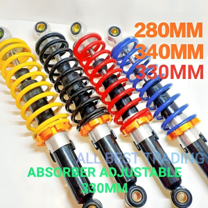 ABSORBER SHOCK 280MM/330MM/340MM EX5/DREAM/RXZ/KRISS/WAVE100/Y110/Y100 Red Biru Kuning Motor Motorcycle Std