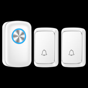 Wireless Doorbell Waterproof   Two Drag One without Power Supply DC Use a Battery   Remote Control Electronic Household Beeper Waterproof