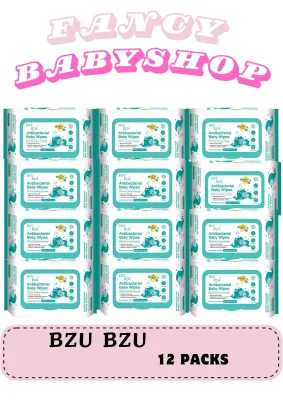 BZU BZU NEW Anti Bacterial Baby Wipes (80 pcs x 12) [Exp: Year 2028]