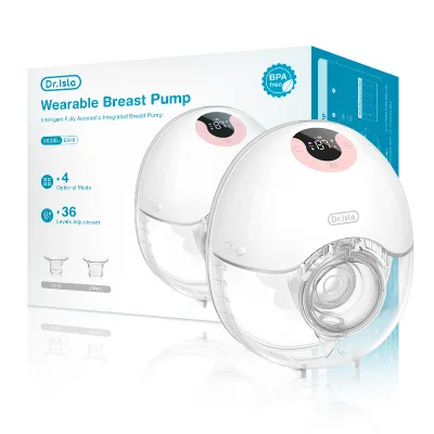 Dr.isla Pompa ASI Elektrik Portable 12 Level & 36 Modes 1500mAh Battery capacity / 210ML LED touch screen BPA Free insert pumping Wearable Handsfree Electric Breast Pump Wireless 19mm/24mm EB46 pumping asi Listrik