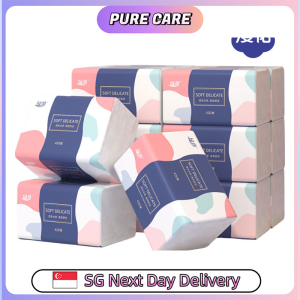 【Pure Care】 【18 Packs / Box】ManHua 5-Ply /Soft Delicate Tissue/Thick Facial Drawing Tissue Paper