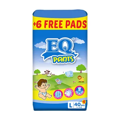 EQ Dry Pants Jumbo Pack Large 40s - Pants Baby Diapers