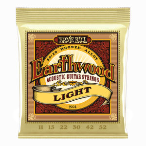 Ernie Ball Guitar String 2004 Earthwood 80/20 Bronze Light Acoustic Guitar Strings (11-52)