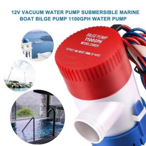 12V Electric Pump 1100GPH Marine Bilge Pump Submersible Boat Water Pump