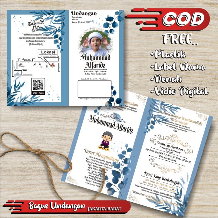 (ISI 100PCS) Undangan, Undangan Khitanan, , Undangan Pernikahan