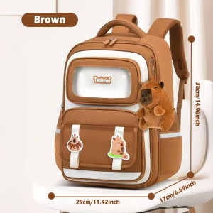 Elementary School Backpack Capybara Astronaut Bag Reduce Burden Boy And Girl High-Capacity Backpack Shoulders Bag