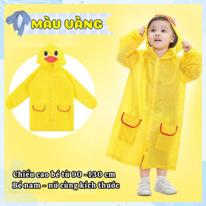 Áo mưa trẻ em cho bé trai bé gái 2 - 7 tuổi chất poly dày dặn không thấm nước hoạt tiết hoạt hình