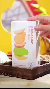 Woman Health Tea Pueraria Lobata Breast Breast Enlargement Juice 木瓜葛根多肽饮  丰胸  增长变果味蛋白植物饮料女人养生茶。。。