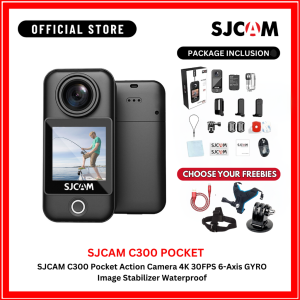 SJCAM C300 4K 30FPS Mini Action Camera 5G/2.4G WiFi Sports Camera Dual Touch Control Screens 154° Wide Angle Lens 6-Axis Gyro Stabilization 30M Waterproof Night Vision Outdoor Dash camera Camcorder Sports Action camera Moto Vlogging Car Camera