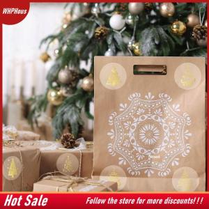 【COD】🔥🔥🔥 500pcs 1inch 2.5cm Clear Merry Christmas Stickers Presents Cards Tag Self Adhesive Seals Label Scrapbooking Stickers