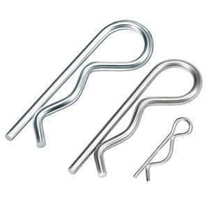 M1 M1.2 M1.5 M1.6 M1.8 M2 M2.5 M3 M3.5 M4 M5 M6 M7 304 Stainless Steel / Carbon Steel R Type Spring Cotter Pin Wave Shape Split Clip Clamp Hair Tractor Pin for Car