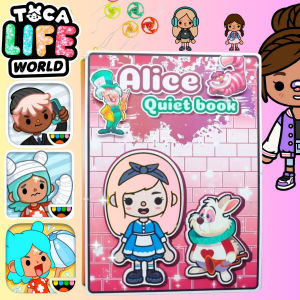 Đồ chơi giấy ngồi nhà búp bê đồ chơi giấy Tocaboca công chúa thỏ Alice h27