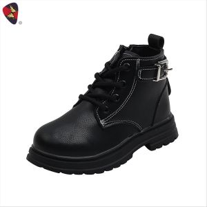 Katerina Fashion Korean Ankle Zipper Boots Shoes Kids For Girl #701