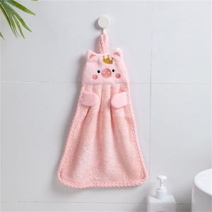 YUNAFIN Phong cách Hàn Quốc mềm mại Đối với tường hộ gia đình Gắn kết Khăn tay Nghề thêu Khăn tay Phim hoạt hình lợn