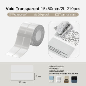 NIIMBOT VOID Tamper-Evident Security Label Stickers for B1 B2 B21 B1 Pro B2 Pro B21 Pro B31 B4