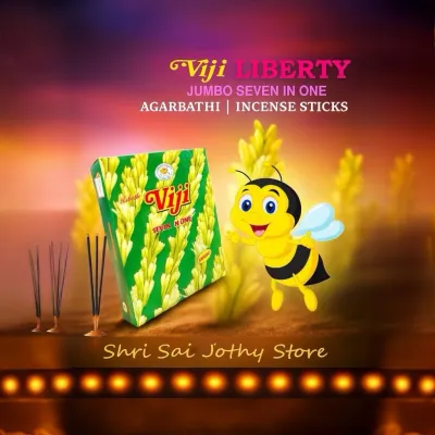 Viji Agarbathi 7 in 1 Jumbo (3 Packs x 50 Sticks) Uthupatti Incense Sticks - Shri Sai Jothy Store