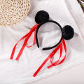 Ne Zha Headband Red Ribbon Solid Hairwear Cartoon Character Cosplay Hair Accessory. 