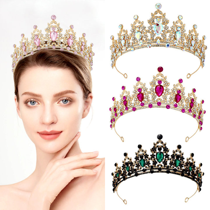 Elegant tiara crown Intricate -embellished Sparkling headband ...