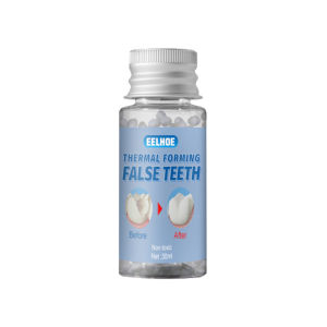 Erya Shop 【Hot Sale】Eelhoe False Teeth Filling Solid Glue Thermal Forming Denture Solid Tooth Gel Temporary Tooth Repair Kit Adhesive Broken Teeth And Gaps Restoration Dental Veneers Resin False Teeth Filling Glue