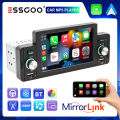 ESSGOO Single 1 Din 5" Car Player Bluetooth Multimedia MP5 Player With Carplay Android Auto FM Receiver Touch Screen Car Radio Free Shipping. 