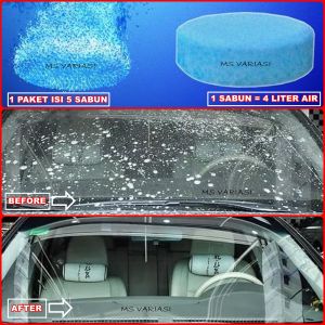 Isi 5pcs Sabun Wiper Mobil Tablet Pembersih Kaca Mobil Pil Wifer 1 Sabun Untuk 4 Liter Air MSV