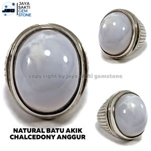 Natural Batu Akik Chalcedony Biru Langit CA02