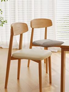 Designer Stool Table Chair Kitchen Chair Bar Stool High Chair Dining Stool Chair Imitation Solid Wood Household Backrest casual Tea Chair