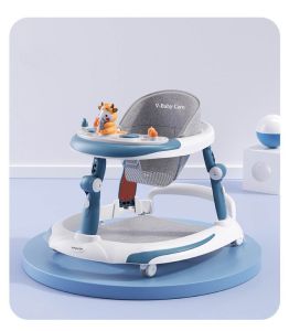 Xe Tròn Tập Đi Cho Bé V-Baby 6060 Có Bàn Ăn Dặm Mẫu Mới 2026