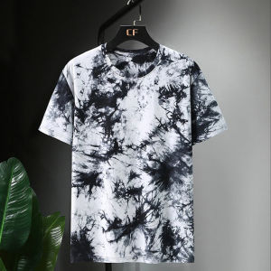 Tshirts for Men Oversize Tie Dye Big Size Tops Tees Summer Hip Hop Casual Tie-Dye Streetwear