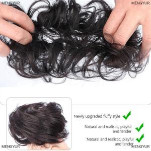 [COD] MENGYUR Synthetic Curly Bun Messy Claw Chignon Clip Elastic Hair Scrunchies Hairpieces Donut Updo Hair Pieces For Women