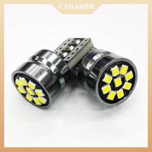 [CANAMEK] 1PCS High Quality T10 W5W 168 192 Led Tail Light 2016 9smd 12V Auto Lamp CANBUS NO Error Car Marker Parking Bulb