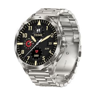 NORTH EDGE Wilderness Challenge Version 710mAH Battery Outdoor Sports Barometer Compass Smart Watch with 100+Sport Modes World Time Stainless Steel Strap 360 * 360px 1.85-inch HD Screen IP67 Waterproof DA03