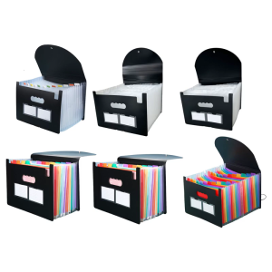 A4 13/25 Pockets File Folder Accordions Bag Document Bag Document Folder Paper Storage Bag School Office Supplies