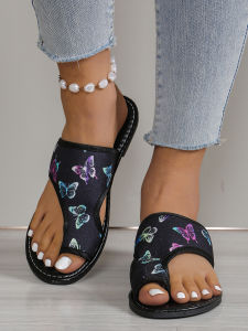 [Free Shipping] 2025 Summer Beach Wear New Style Casual Flat-Heeled Floral Sandals Beach Vacation Roman Sandals For Women