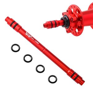 BLACKON 12/15 To 9 Bike Barrel Shaft Hub Aluminum Alloy 100MM/135MM/148MM Conversion Shaft 12/15 To 9 Thru Axle Adapter Straight Tubular Quick Release Conversion Shaft Mountain