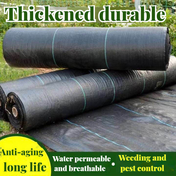 100M/200M Garden Anti Grass Cloth Garden Weed Barrier Fabric High ...