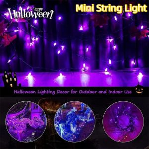 CIRCUIT Multicolored Fairy Christmas Tree Lights Green Wire Waterproof Mini String Light Party Supplies Battery Operated LED String Lights Christmas Decoration
