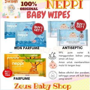 Neppi Baby Wipes Non Parfume 50s (2pcs) Neppi Baby Wipes Parfume 50s (2pcs) neppi antibacterial - zeus
