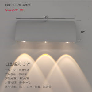 Modern Wall Sconces Hardwired LED Wall light Up Down Wall Mount Lights for Living Room Hallway Bedroom Decor Suitable for indoor and outdoor use Sconces 3W