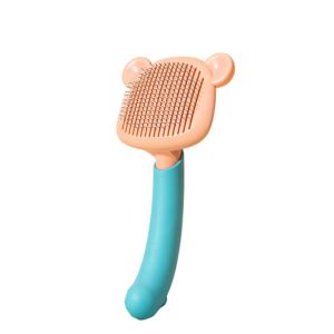 OUTOPEN Quiet Cat Removal Hair Brush Efficiently One-Key Hair Removal Dog Cat Comb Pet Grooming tool Portable Pet Cleaning Massage Comb Kitten