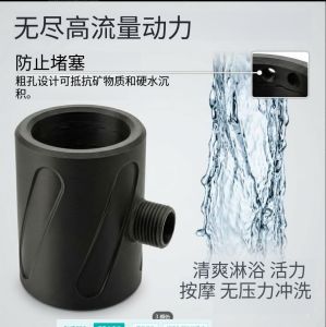 3d Printed shower head for men designed for bathing and massage with pressurized water flow tactile feel high flow rate and circular design