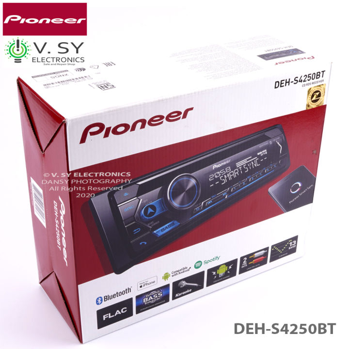 RADIO DE AUTO PIONEER DEH S4250BT CON USB Y BLUETOOTH