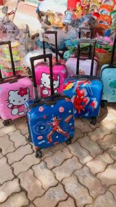 Vali kéo trẻ em 18 inch cho bé du lịch BABIGO hình kitty siêu nhân người nhện elsa doremon công chúa thỏ