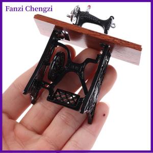 Fanzi 1:12 dollhouse มินิเฟอร์นิเจอร์จักรเย็บผ้าด้วยกรรไกรสำหรับตกแต่งบ้านตุ๊กตา