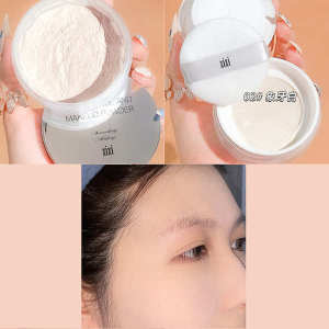 ♞Clear honey powder powder fine matte fog face makeup feel soft focus makeup holding light powder durable control makeup skin☚