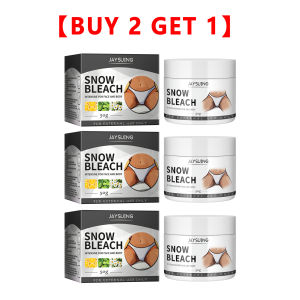 Jaysuing Snow Bleach Cream Brighten Underarm Elbow Knees Joint Removal Dark Spot Moisturizing Fade Melanin Dullness Vitamin C Niacinamide Body Even Skin Tone Skin Care 50g